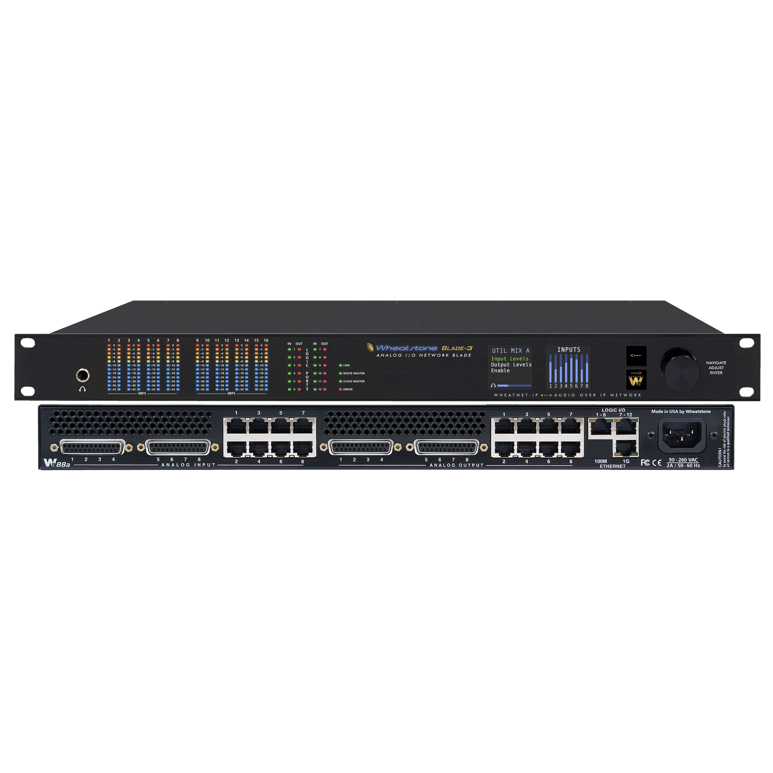 Wheatstone IP88-3A Wheatnet IP Blade-3 I/O Router 8 Stereo A Blade