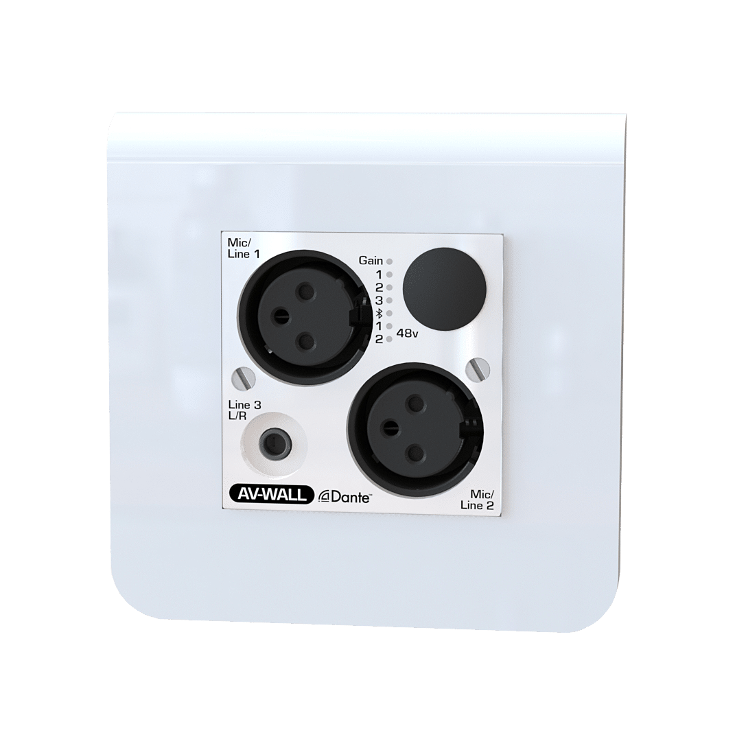 AuviTran AV-WALL-DT4i-LE Compact Dante Interfaces