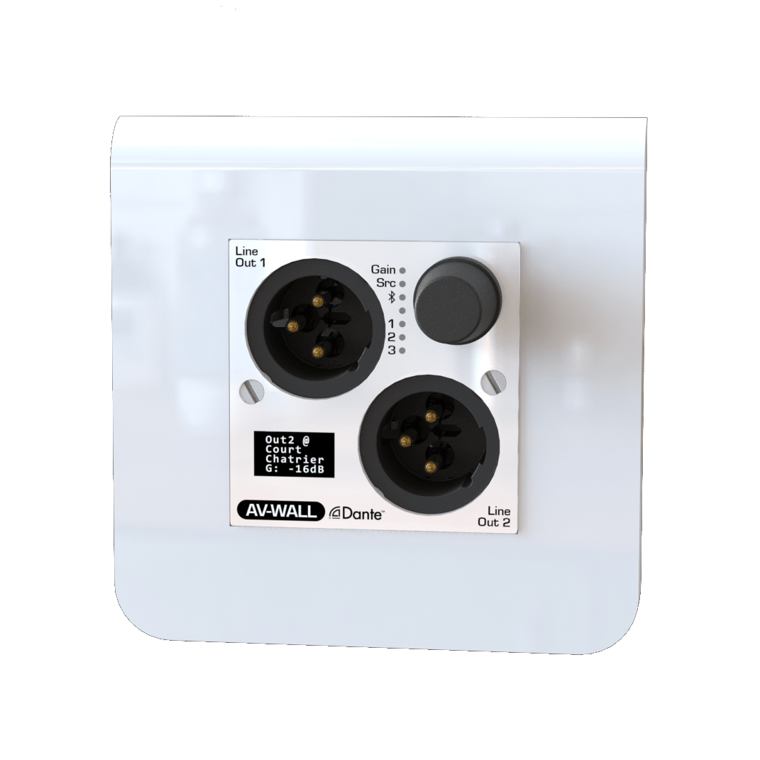 AuviTran AV-WALL-DT4o-B Compact Dante Interfaces