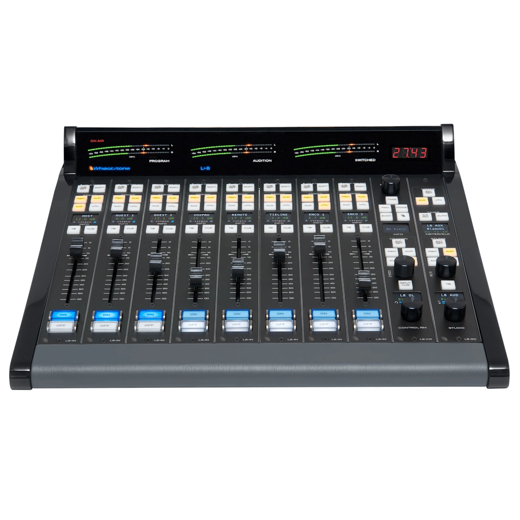 Wheatstone L-8 Fader Console with ip88cb Blade - Image 3
