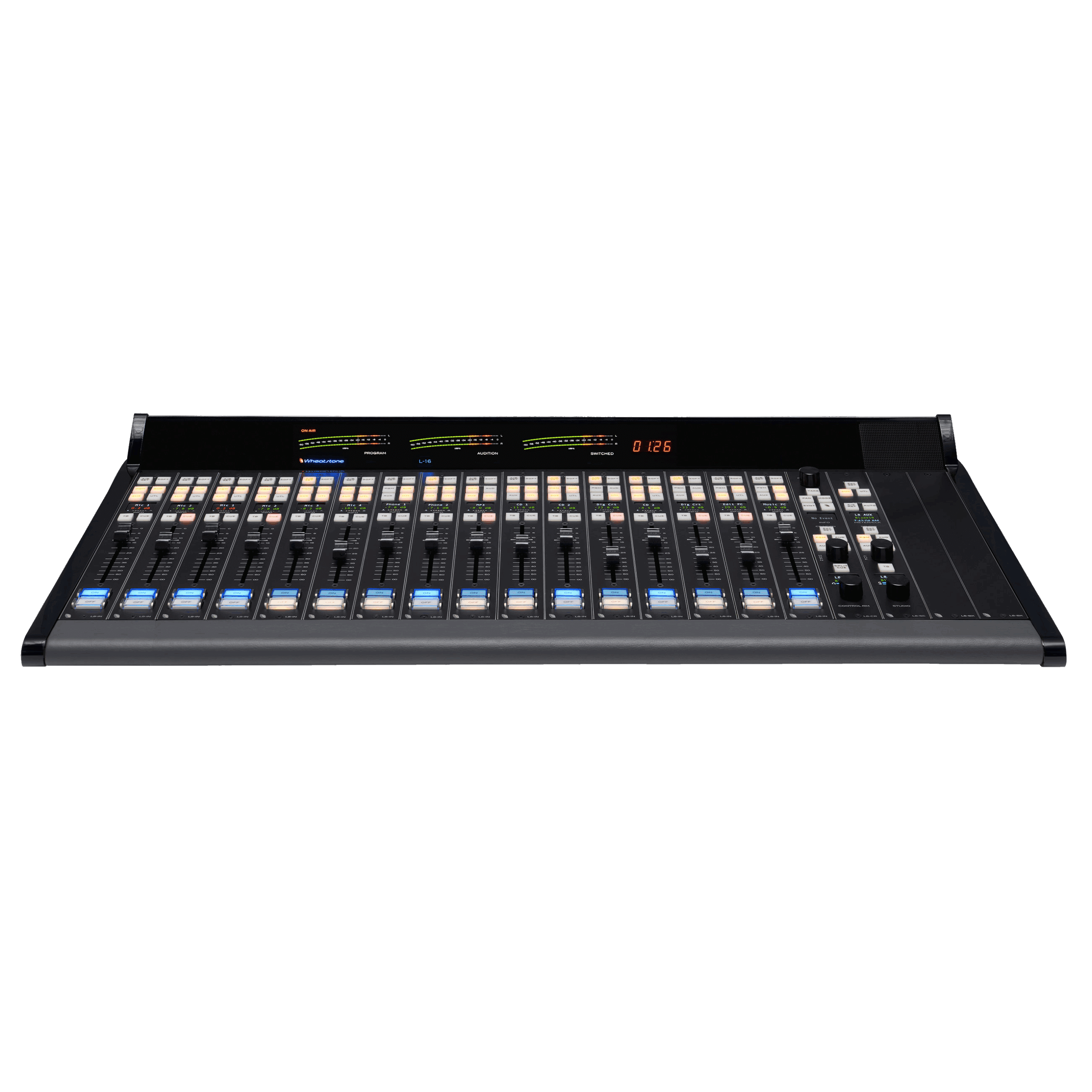 Wheatstone L-16 Fader Console with ip88cb Blade
