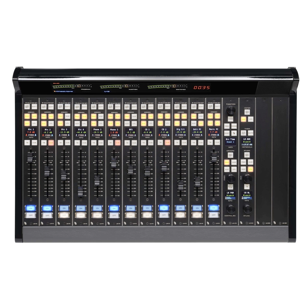 Wheatstone L-8 Fader Console with ip88cb Blade