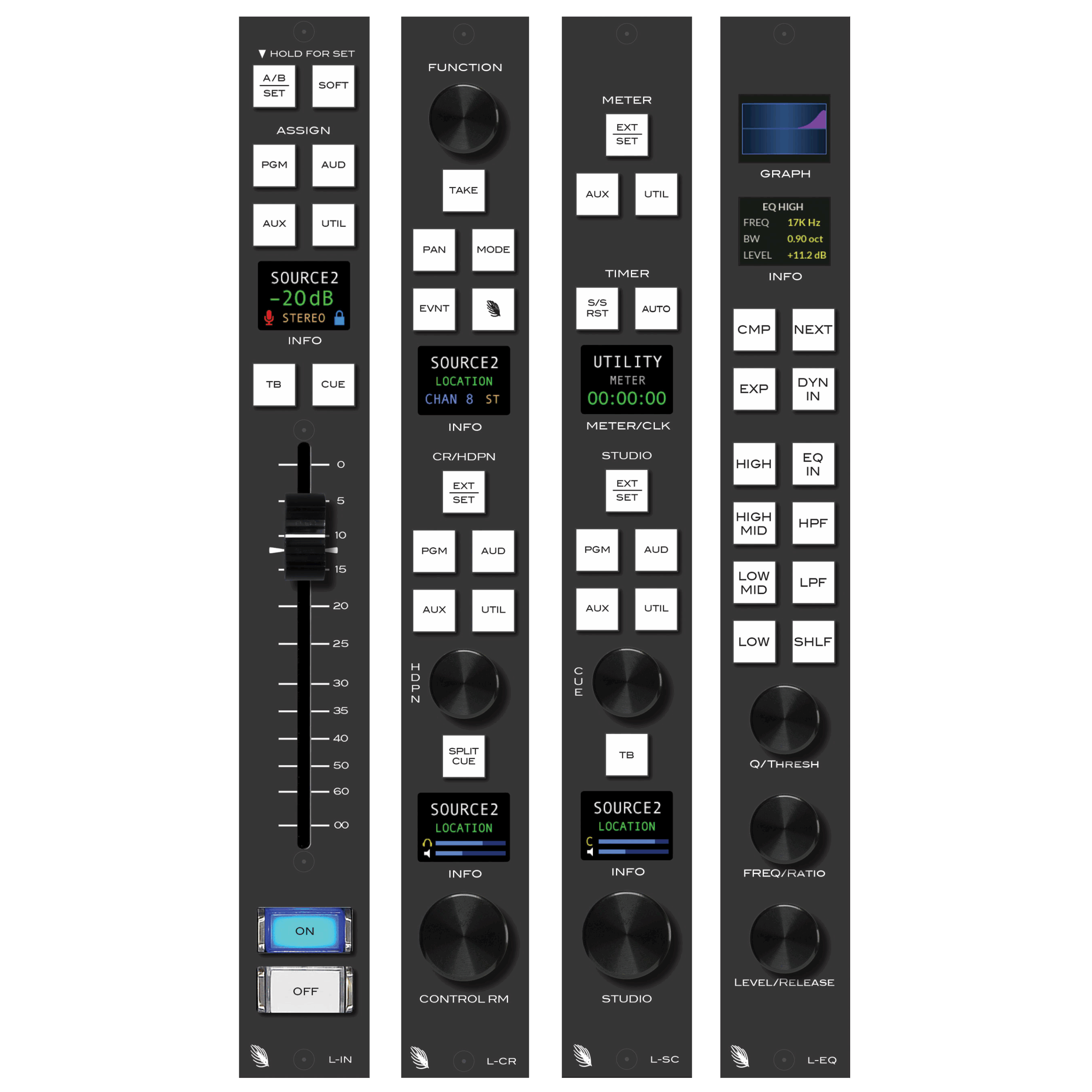 Wheatstone L-8 Fader Console with ip88cb Blade - Image 7