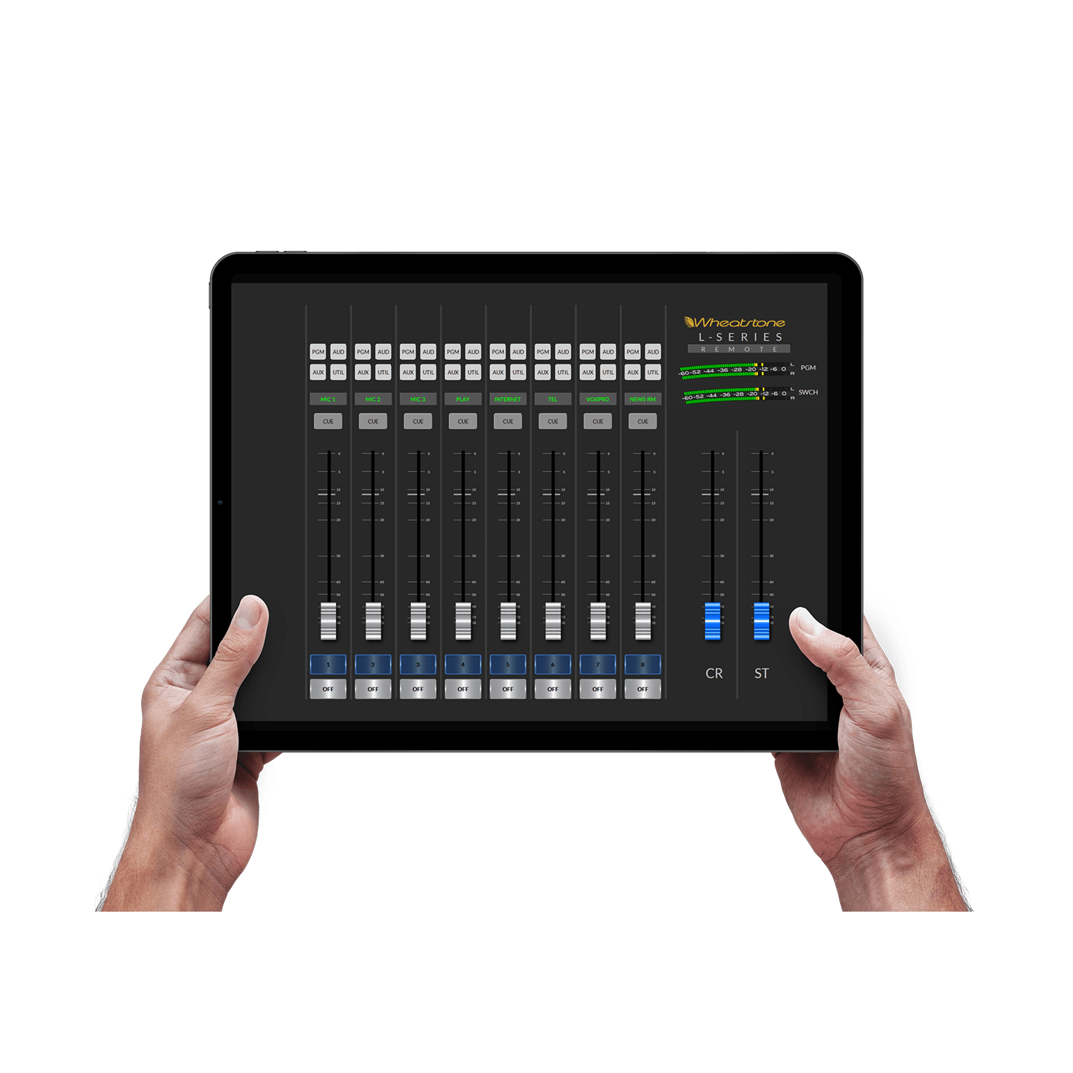 Wheatstone L-8 Fader Console with ip88cb Blade - Image 10