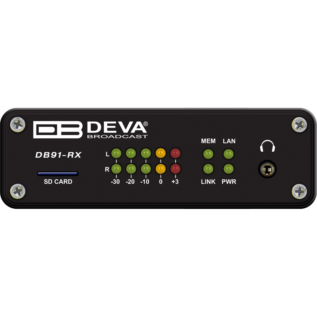 DEVA Broadcast DB91-RX Compact IP Audio Decoder