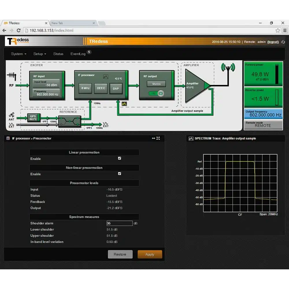 TRedess Fourth Series Low Power Transmitter (DVB-T, DAB) - Image 7