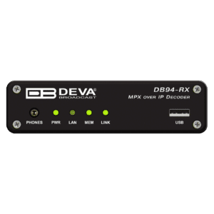 DEVA Broadcast DB94-RX MPX over IP Decoder -uMPX
