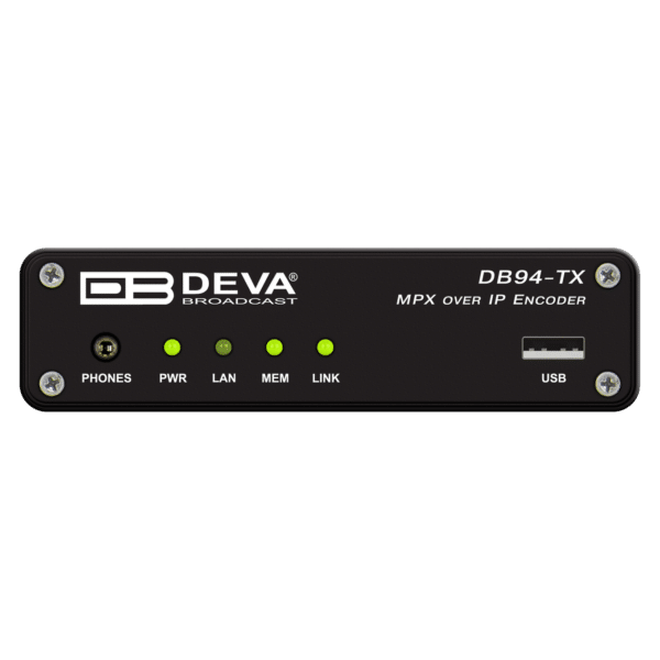 DEVA Broadcast DB94-TX MPX over IP Encoder - uMPX - Agile Broadcast